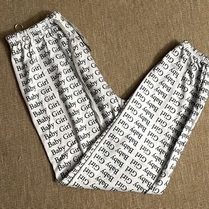 NEW BABYGIRL SWEAT PANTS WITH WAIST DRAWSTRING